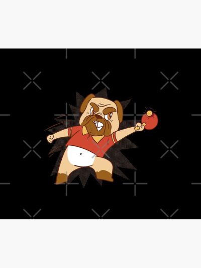 Table Tennis Dogs Tapestry Official Table Tennis Merch