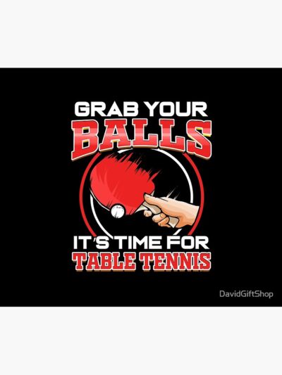 Grab Balls Table Tennis Champion Gift Sport Club Tapestry Official Table Tennis Merch