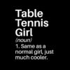 Table Tennis Girl Funny Definition: Table Tennis Gift - For Table Tennis Player Or Lover Tote Bag Official Table Tennis Merch