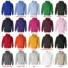 hoodie color chart - Table Tennis Gifts