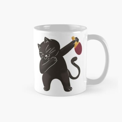 Dabbing Table Tennis Cat Mug Official Table Tennis Merch