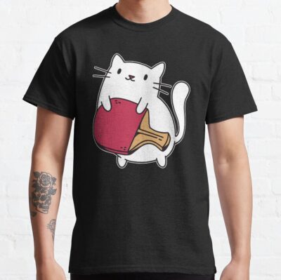 Table Tennis Outfit Ladies Cat Table Tennis Player Cats T-Shirt Official Table Tennis Merch