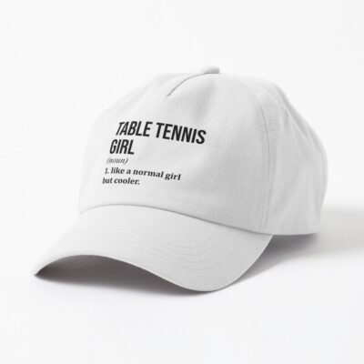 Table Tennis Girl Definition Cap Official Table Tennis Merch