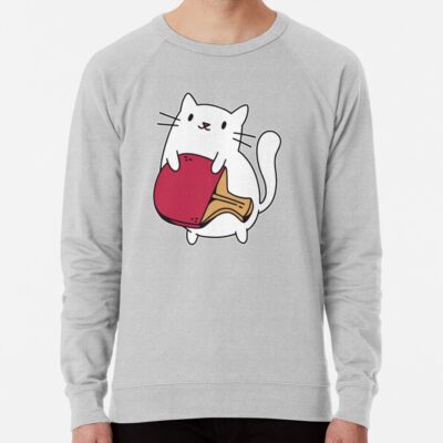 Table Tennis Outfit Ladies Cat Table Tennis Player Cats Sweatshirt Official Table Tennis Merch