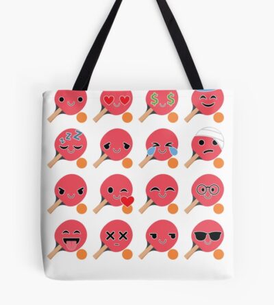 Table Tennis Emoji Tote Bag Official Table Tennis Merch