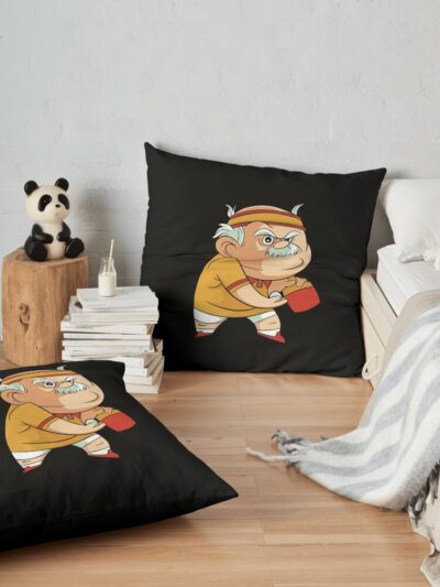 Table Tennis Grandpa Throw Pillow Official Table Tennis Merch