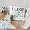 I Like Table Tennis And Maybe 3 People - Ping Pong Lovers Throw Pillow Official Table Tennis Merch