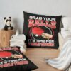 Grab Balls Table Tennis Champion Gift Sport Club Throw Pillow Official Table Tennis Merch