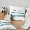 I Love Table Tennis Throw Pillow Official Table Tennis Merch