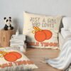 Just A Girl Who Loves Table Tennis. Throw Pillow Official Table Tennis Merch