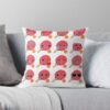 Table Tennis Emoji Throw Pillow Official Table Tennis Merch