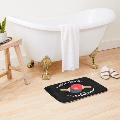 Table Tennis (Wannabe) Champion Funny Bath Mat Official Table Tennis Merch