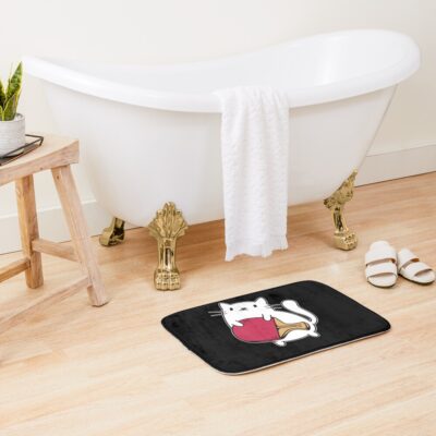 Table Tennis Outfit Ladies Cat Table Tennis Player Cats Bath Mat Official Table Tennis Merch