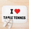 I Love Table Tennis - I Heart Table Tennis Bath Mat Official Table Tennis Merch