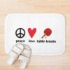 Peace Love Table Tennis Bath Mat Official Table Tennis Merch