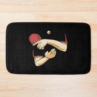 Table Tennis Player Bath Mat Official Table Tennis Merch