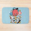 Cute Table Tennis Racket With Hand And Shoes Bath Mat Official Table Tennis Merch