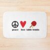 Peace Love Table Tennis Bath Mat Official Table Tennis Merch