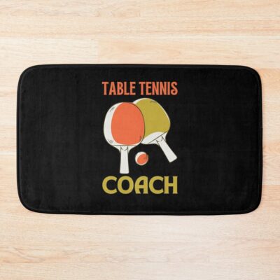 Table Tennis Coach Bath Mat Official Table Tennis Merch