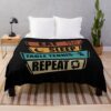 Funny Ping Pong Gift Eat Sleep Table Tennis Repeat Clothing Throw Blanket Official Table Tennis Merch