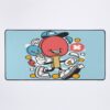 Cute Table Tennis Racket With Hand And Shoes Mouse Pad Official Table Tennis Merch