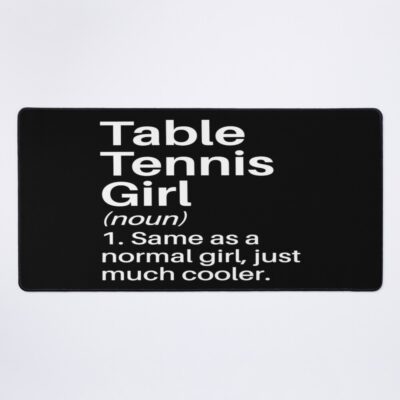 Table Tennis Girl Funny Definition: Table Tennis Gift - For Table Tennis Player Or Lover Mouse Pad Official Table Tennis Merch