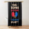 Funny Table Tennis Shower Curtain Official Table Tennis Merch