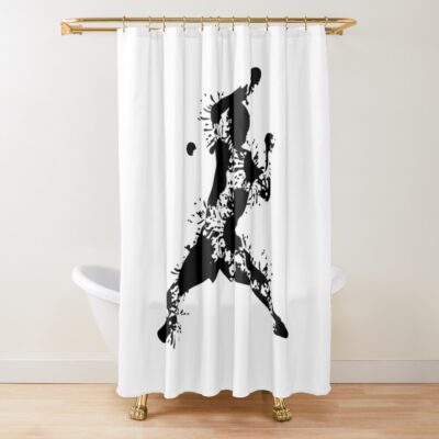 Table Tennis Design Shower Curtain Official Table Tennis Merch