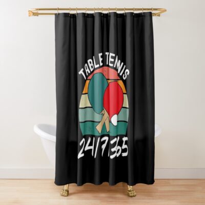 Shower Curtain Official Table Tennis Merch