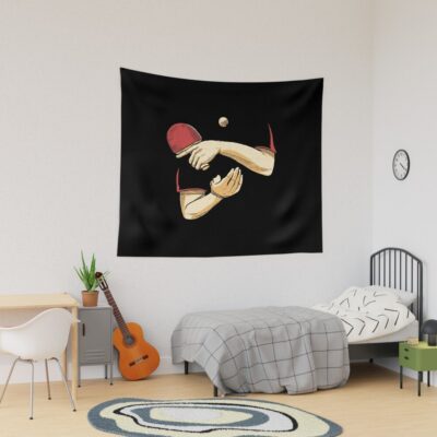 Table Tennis Player Tapestry Official Table Tennis Merch