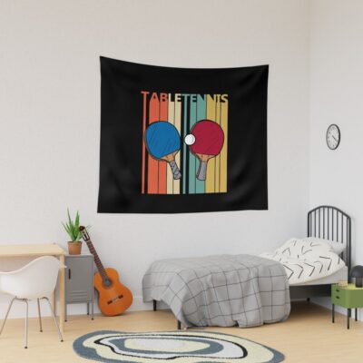 Vintage Table Tennis Tapestry Official Table Tennis Merch