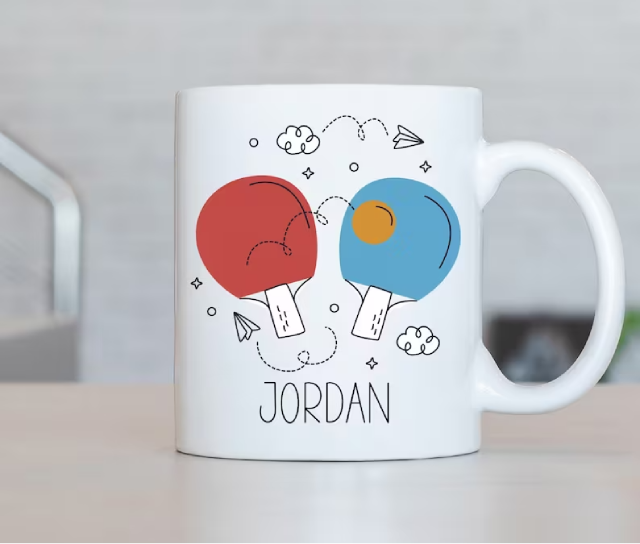 Personalized Table Tennis Mug