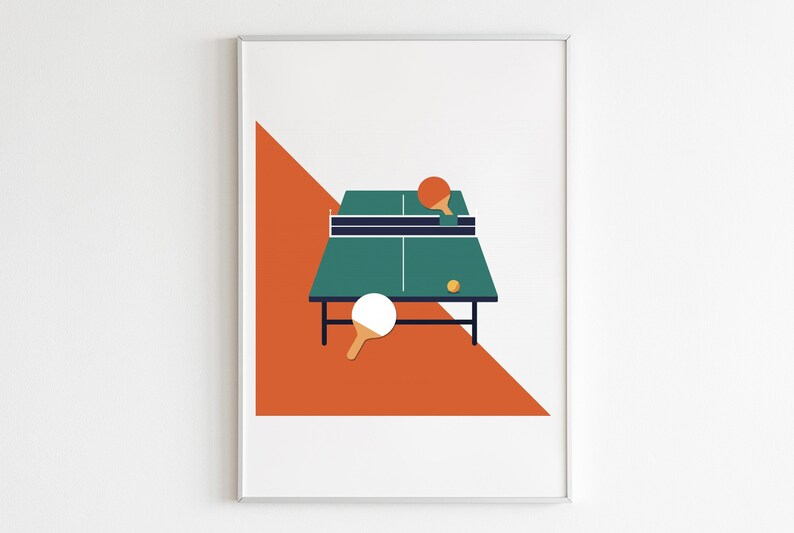 Table Tennis Sport Wall Art